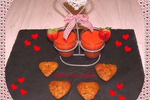 St Valentin : Soupe de fruits et ses cookies
