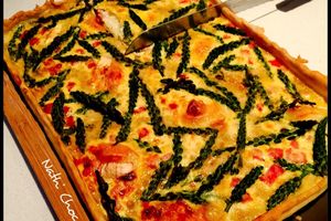 Tarte aux asperges des bois