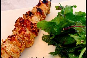 Brochette de poulet sauce Balsoy