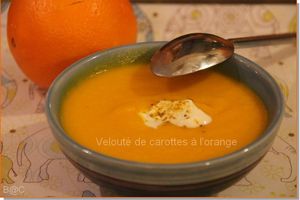 Velouté de carottes à l'orange