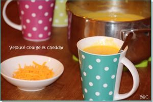 Velouté de courge buttenut au cheddar et curry