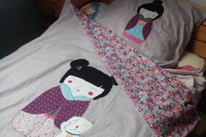 parure de lit kokeshi