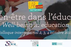 Colloque - Le bien-être dans l'éducation : objet de recherche pour les sciences humaines et sociales - 2-4 octobre 2017