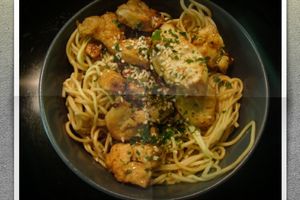 Les Nouilles Poulet Curry/Tomates/Coco de MlleFat