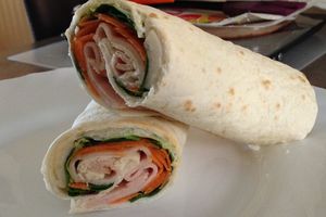 Wrap au poulet et aux crudités