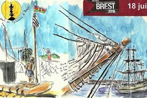 Virée en aviron de mer 5 - Brest 2016
