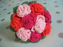 Bouquets de fleurs au crochet