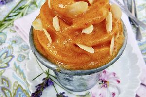 Sorbet abricot-amande (sans sorbetière)