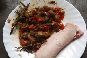 Ratatouille et jambon ou.....