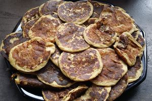 Pancakes sans gluten, sans lactose et sans œufs.