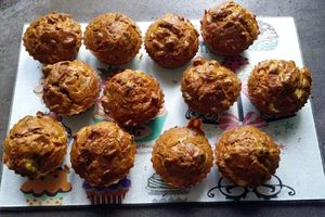 Muffins salés, sans gluten et sans lactose.