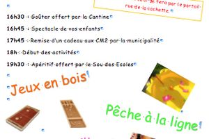 La fin d'année arrive et la kermesse s'annonce !