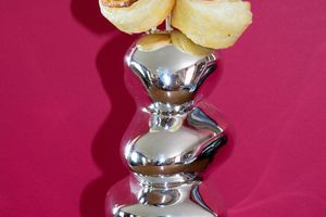 Bouquet de roses feuilletées aux pommes
