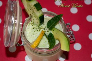 Gaspacho Concombre Avocat Menthe