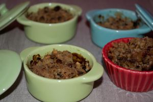 Minis Crumble pommes et chocolat