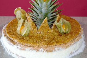 Dacquoise citron vert ananas