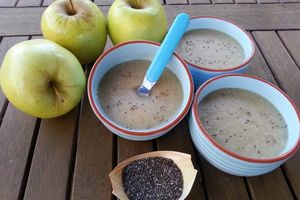 Compote de fruits et graines de chia