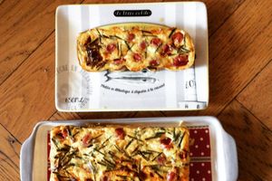 Mes clafoutis tomates cerises et chèvre frais