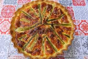 Ma tarte asperges parmesan