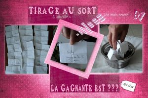 Tirage au sort pour les 1 an du blog