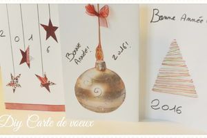 DIY Cartes de voeux + vidéo Youtube