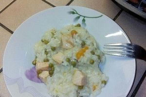 Risotto au saumon