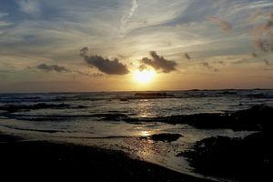 Dernier coucher de soleil 2015 au château d'Olonne
