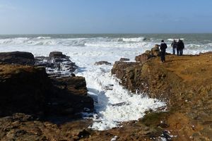 Après la tempête de Pâques au Château d'Olonne