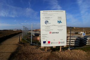 Avancement du chantier du barrage de la gachère à Bretignolles sur Mer
