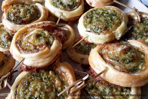 Sucettes feuilletées au Camembert et épices