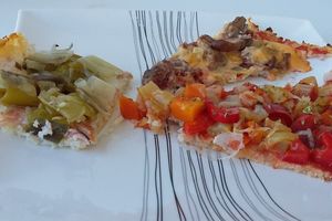 pizza chou fleur, pizza sans pâte