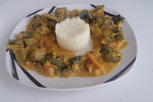 curry d'aubergine