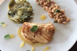 Kabeljauw / Prei / Witte Bonen / Mango