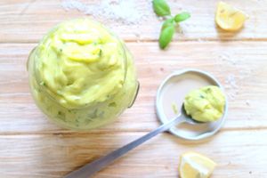 Mayonnaise au citron et basilic
