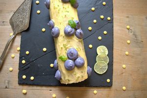 Bûche au lemon curd