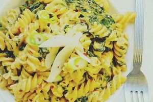 Fusilli aux épinards