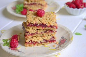 Barres crumble à la framboise