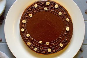 Tarte chocolat au lait et caramel