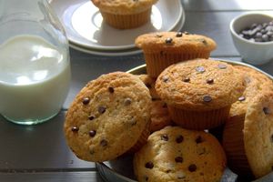 Muffins à la vanille et pépites de chocolat