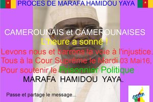 Pourvoi en Cassation de Marafa Hamidou Yaya