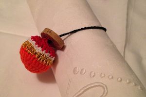 Rond de serviette... lavande sur table de fête