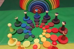 Accessoires aux couleurs de l'arc en ciel