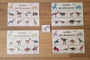 Loto et mémo dinosaures