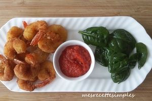 Crevettes frites