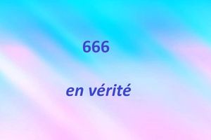 666 en vérité