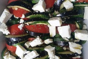 Tian "grec" feta-origan