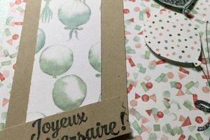 Carte anniversaire pour une copine scrapeuse