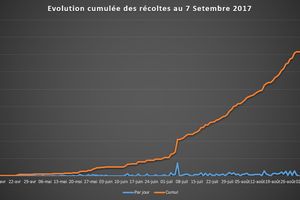 Septembre 2017 : 83 Kg de récoltes, presque 6 kg / m2