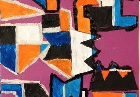 A la manière d'Alberto Magnelli (Graphisme : les lignes brisées) GS