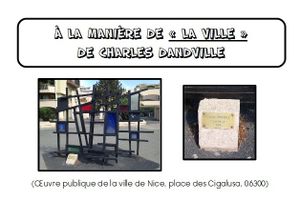 A la manière de Charles DANDVILLE (Graphisme : les lignes obliques) GS